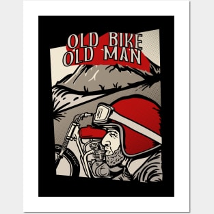 old biker Posters and Art